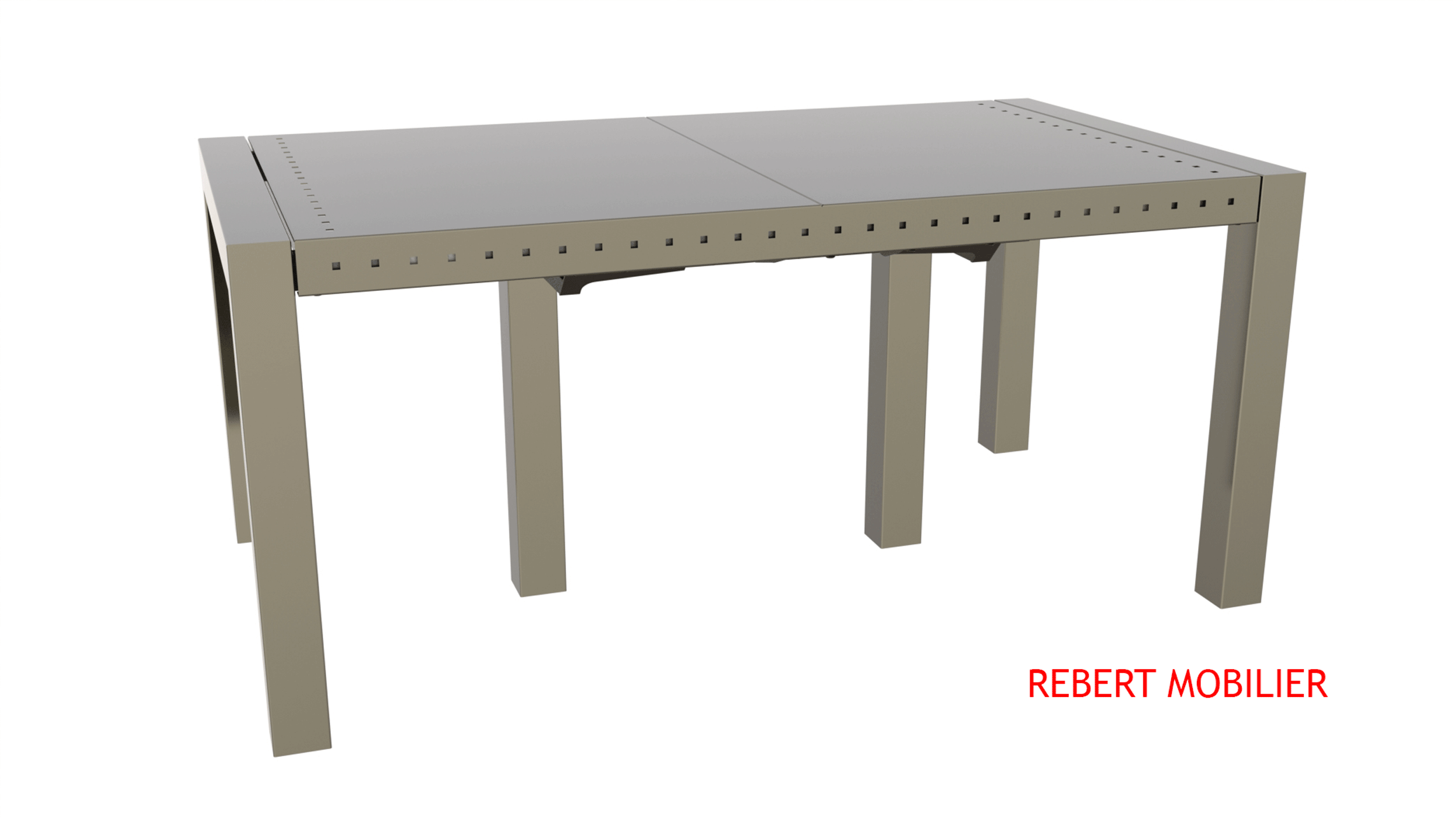 Table d'extérieur rectangulaire ou oblongue