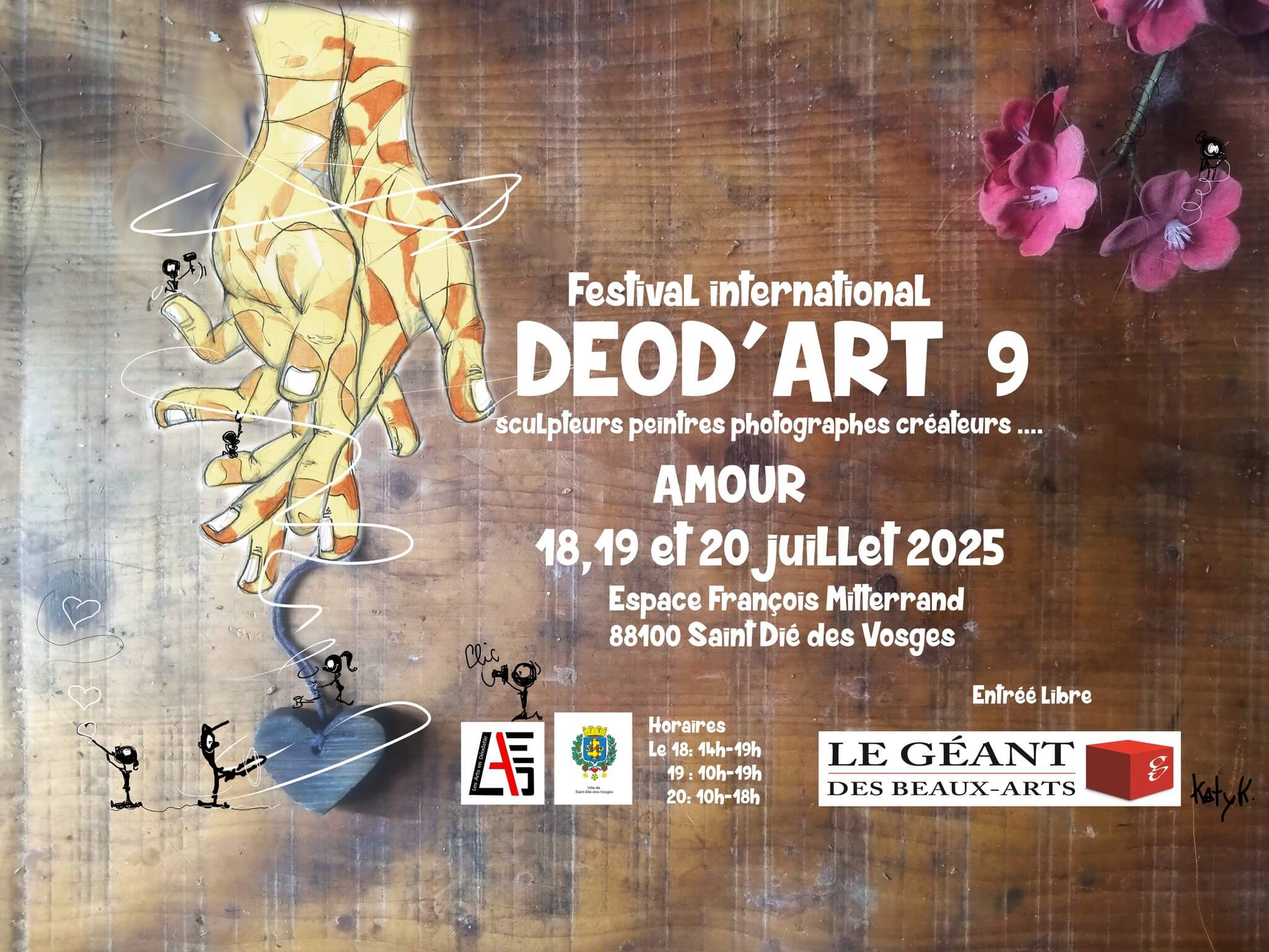 Déod'Art, salon des métiers d'art à 88100 Saint-Dié-des-Vosges les 18,19 et 20 juillet 2025